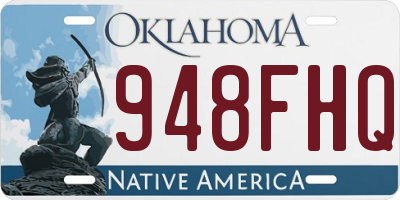 OK license plate 948FHQ