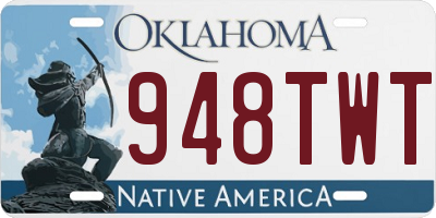 OK license plate 948TWT