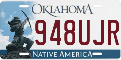 OK license plate 948UJR