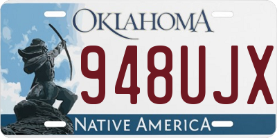 OK license plate 948UJX