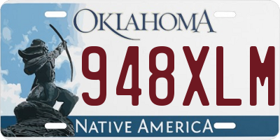 OK license plate 948XLM