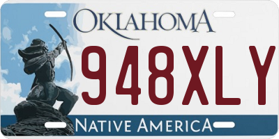 OK license plate 948XLY
