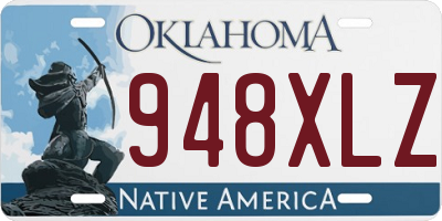 OK license plate 948XLZ