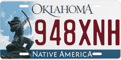 OK license plate 948XNH