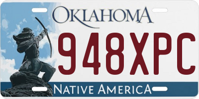 OK license plate 948XPC