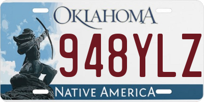 OK license plate 948YLZ