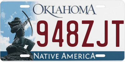 OK license plate 948ZJT