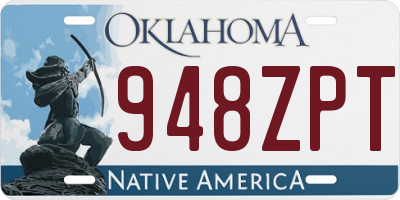 OK license plate 948ZPT