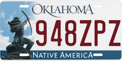 OK license plate 948ZPZ