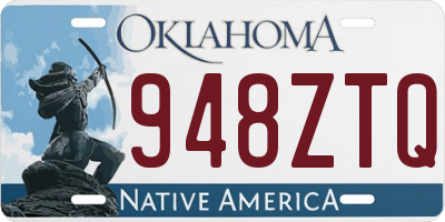 OK license plate 948ZTQ