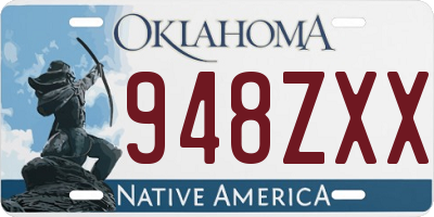 OK license plate 948ZXX
