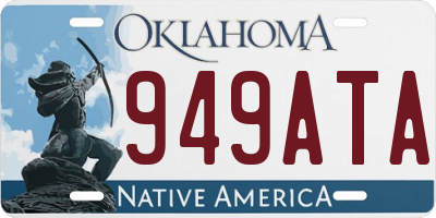 OK license plate 949ATA