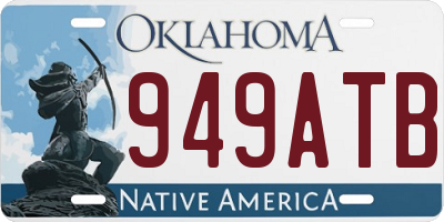 OK license plate 949ATB