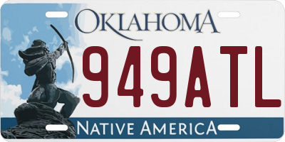 OK license plate 949ATL