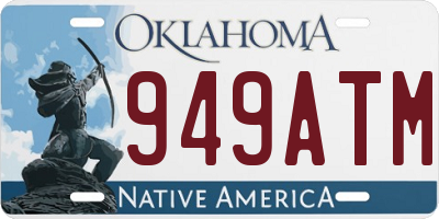 OK license plate 949ATM