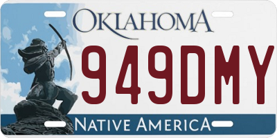 OK license plate 949DMY