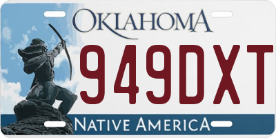 OK license plate 949DXT