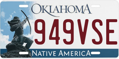 OK license plate 949VSE