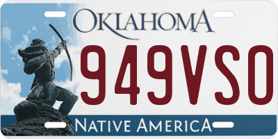 OK license plate 949VSO