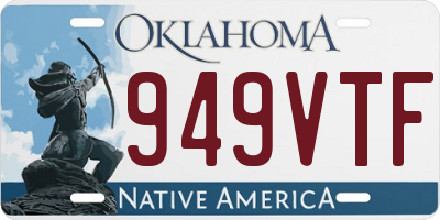 OK license plate 949VTF