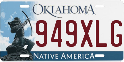 OK license plate 949XLG