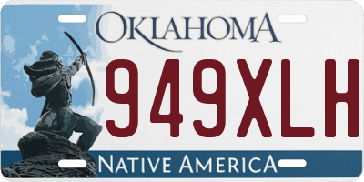 OK license plate 949XLH