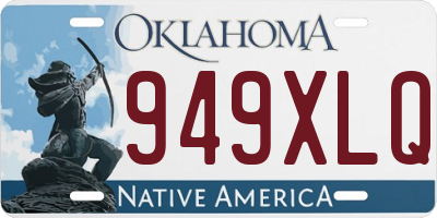 OK license plate 949XLQ