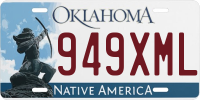 OK license plate 949XML