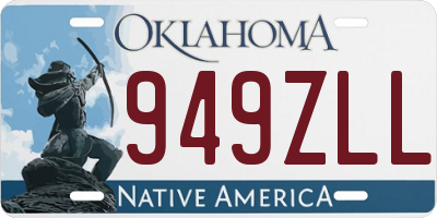 OK license plate 949ZLL