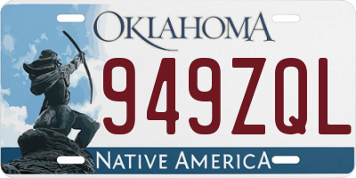 OK license plate 949ZQL