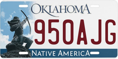 OK license plate 950AJG