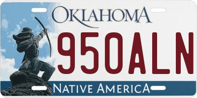 OK license plate 950ALN