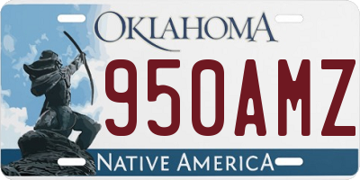 OK license plate 950AMZ