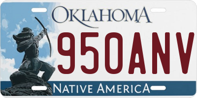 OK license plate 950ANV
