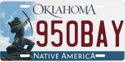OK license plate 950BAY