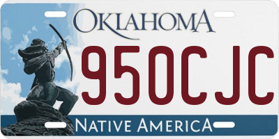 OK license plate 950CJC