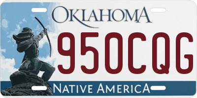 OK license plate 950CQG
