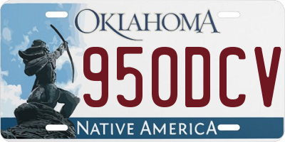 OK license plate 950DCV