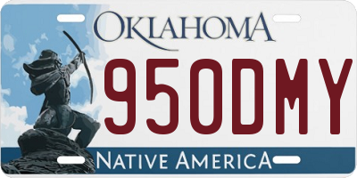 OK license plate 950DMY