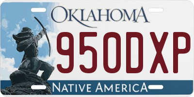 OK license plate 950DXP