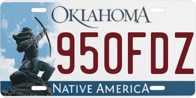 OK license plate 950FDZ