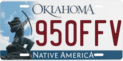 OK license plate 950FFV
