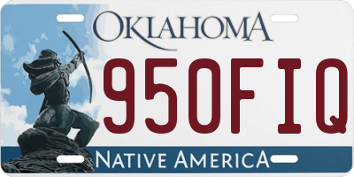 OK license plate 950FIQ