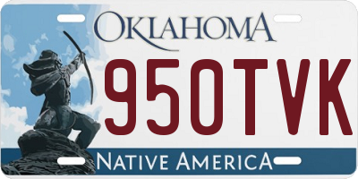 OK license plate 950TVK