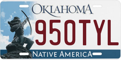 OK license plate 950TYL