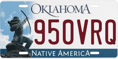 OK license plate 950VRQ