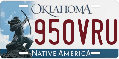 OK license plate 950VRU