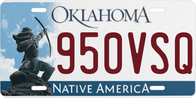 OK license plate 950VSQ