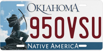 OK license plate 950VSU