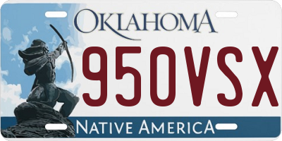 OK license plate 950VSX